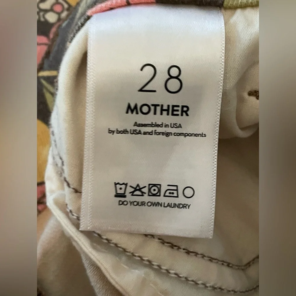 Mother Denim The Hustler Ankle Boutonniere Bouquet Style 1306-1648 Womens 28 NWT - Picture 7 of 9